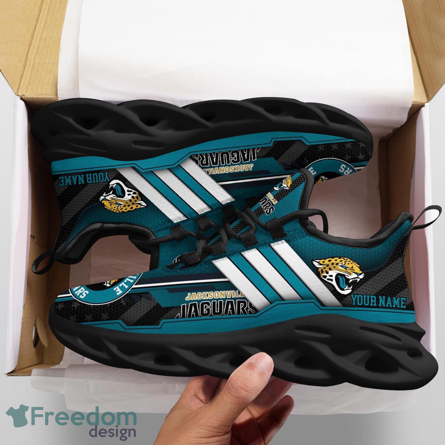 Jacksonville Jaguars NFL Symbol Max Soul Sneakers Sport Shoes - Banantees