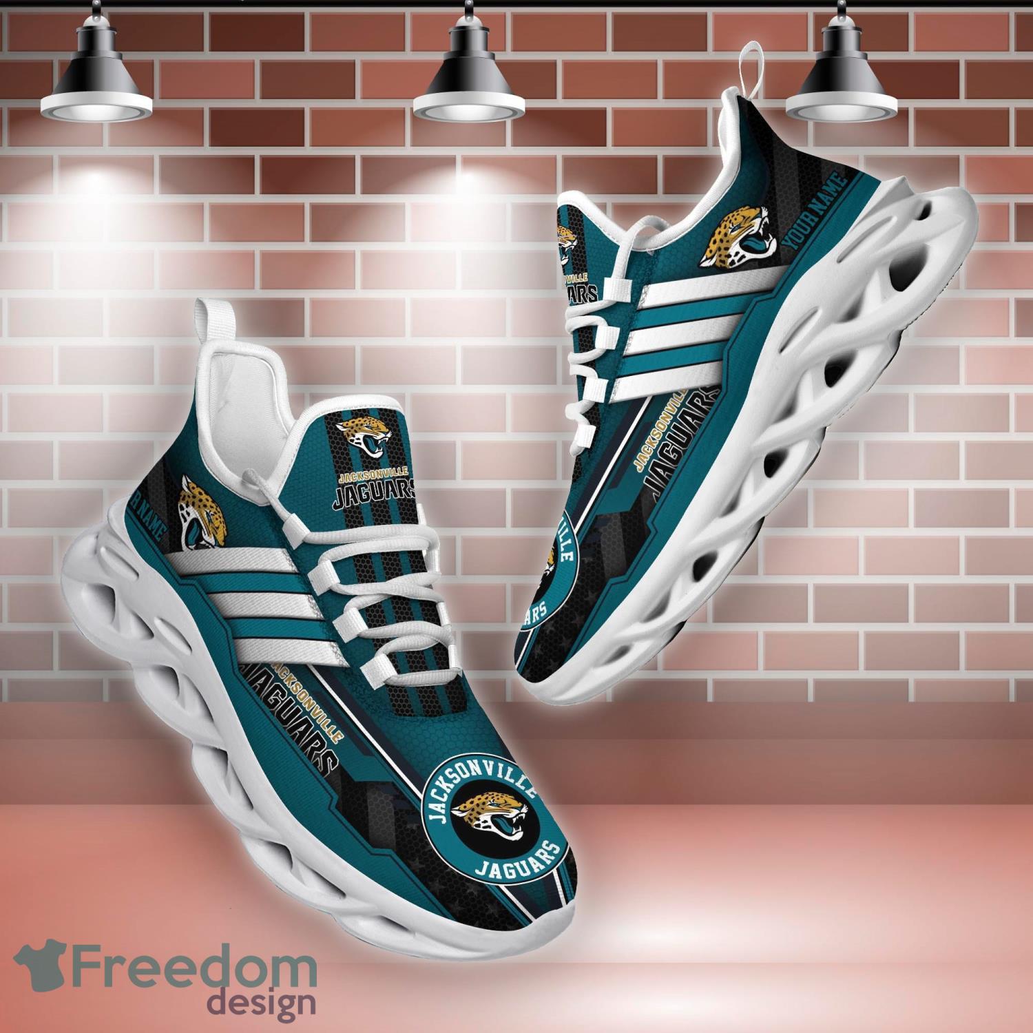 Jacksonville Jaguars NFL Flag American Running Sneaker Custom Name Max Soul  Shoes - YesItCustom