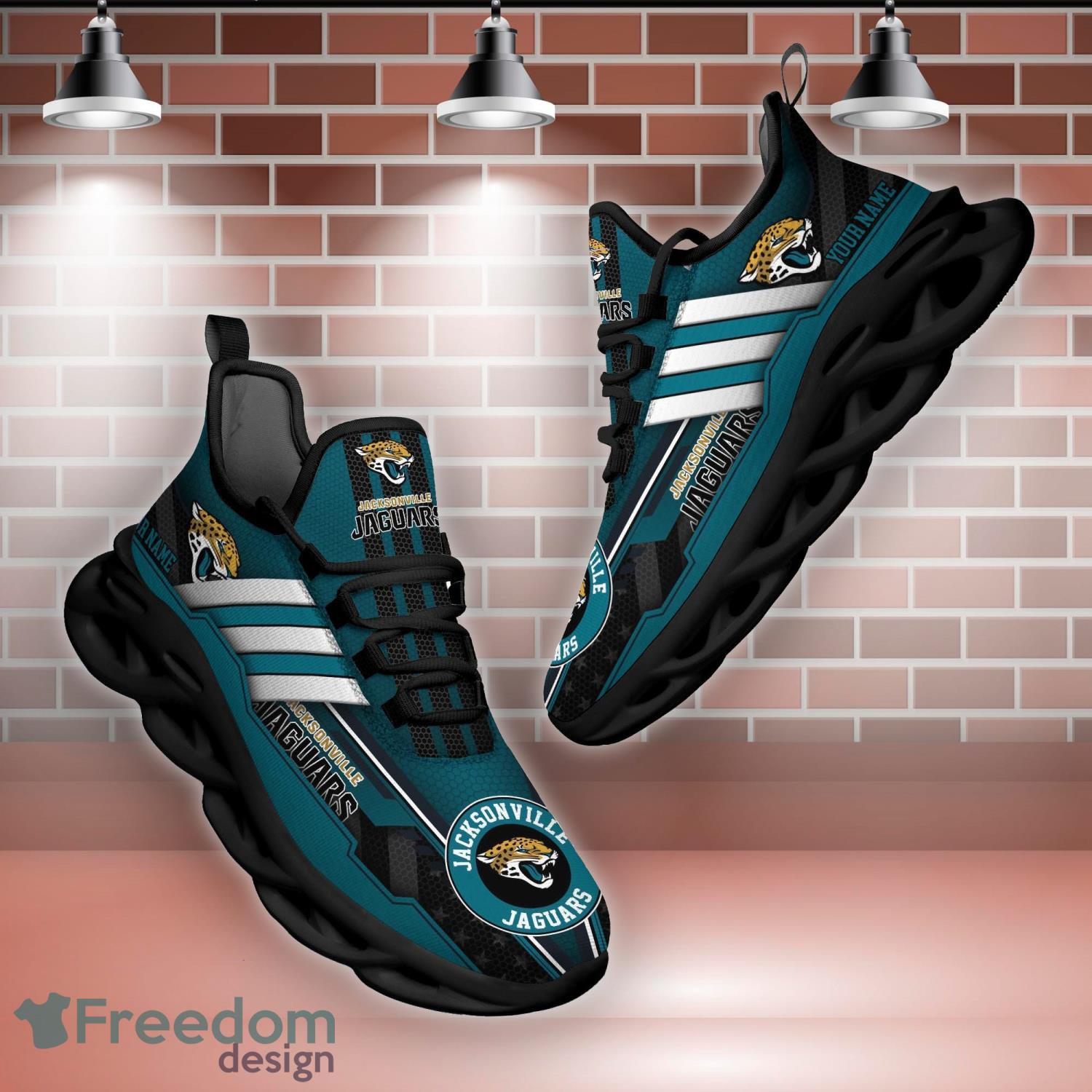 Jacksonville Jaguars NFL Symbol Max Soul Sneakers Sport Shoes - Banantees