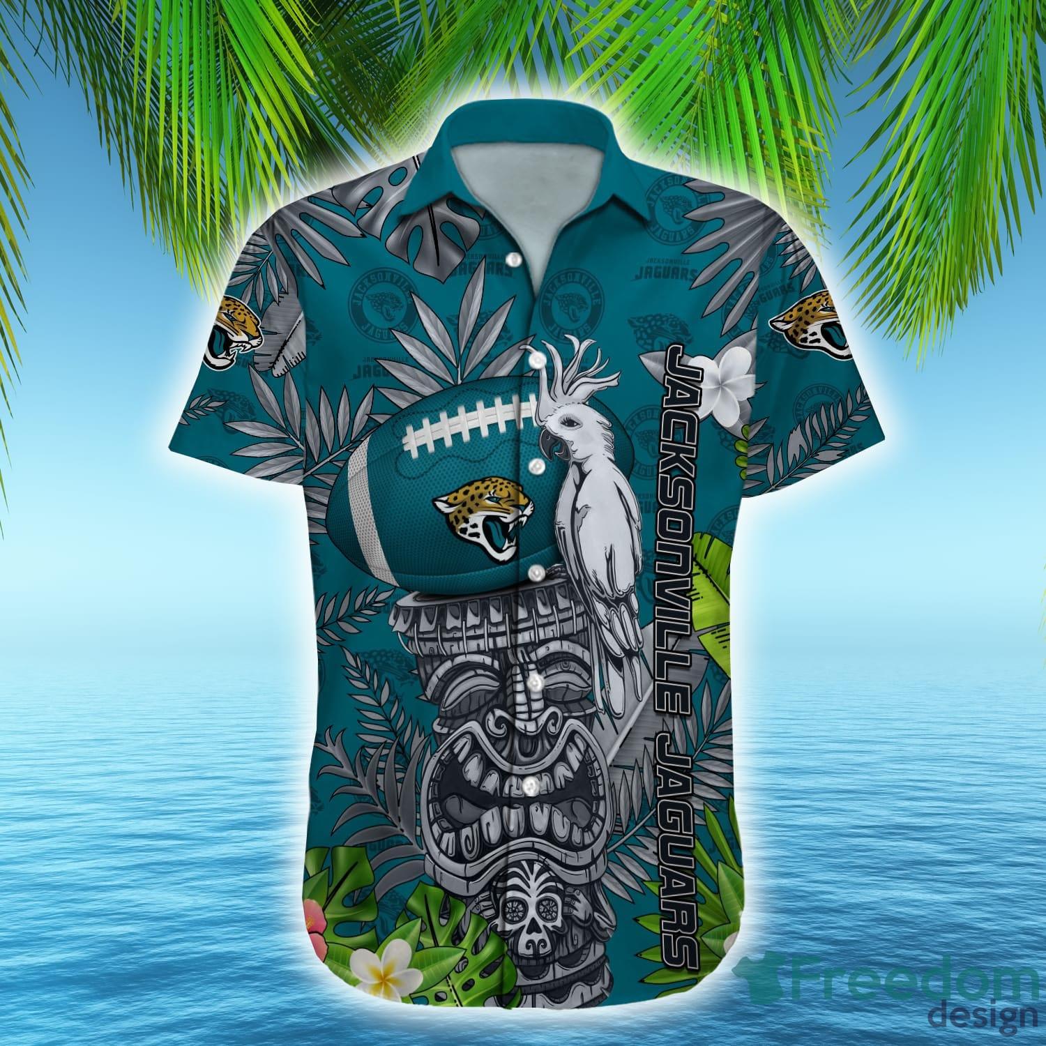NFL Jacksonville Jaguars Gucci Logo Pattern Hawaiian Shirt & Shorts -  teejeep