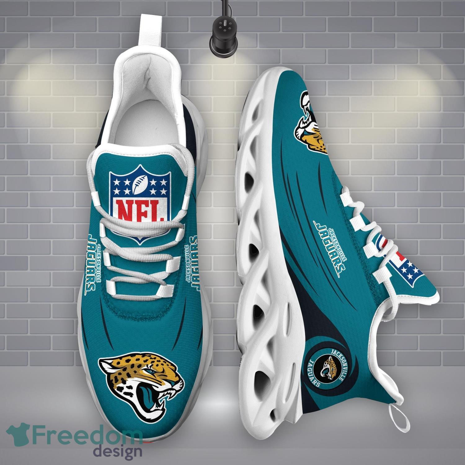 Jacksonville Jaguars NFLMax Soul Shoes New Sport Gift Running Sneakers Product Photo 2