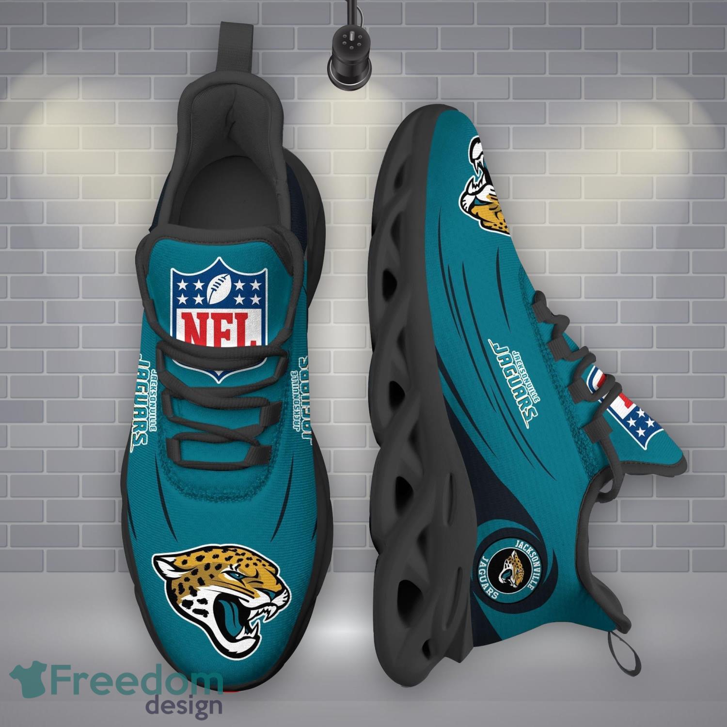 Jacksonville Jaguars NFLMax Soul Shoes New Sport Gift Running Sneakers Product Photo 1