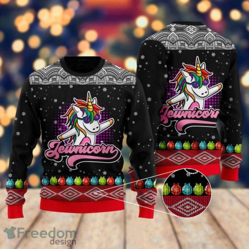 Jewnicorn Ugly Christmas Sweater Christmas Gift Product Photo 1