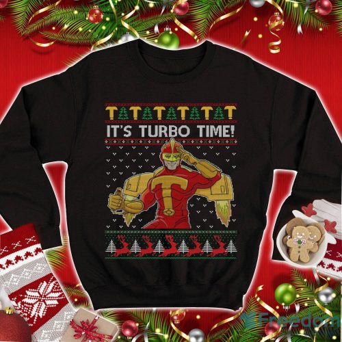 Jingle All The Way Sweater Turbo Man T Shirt It's Turbo Time Shirt Christmas Xmas Gifts Product Photo 1