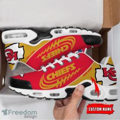 Kansas City Chiefs Custom Name Air Cushion Sport Shoes For Fans Product Photo 2