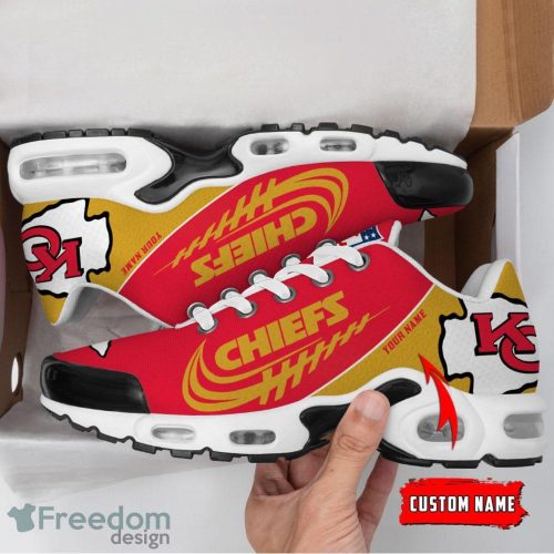 Kansas City Chiefs Custom Name Air Cushion Sport Shoes For Fans Product Photo 2