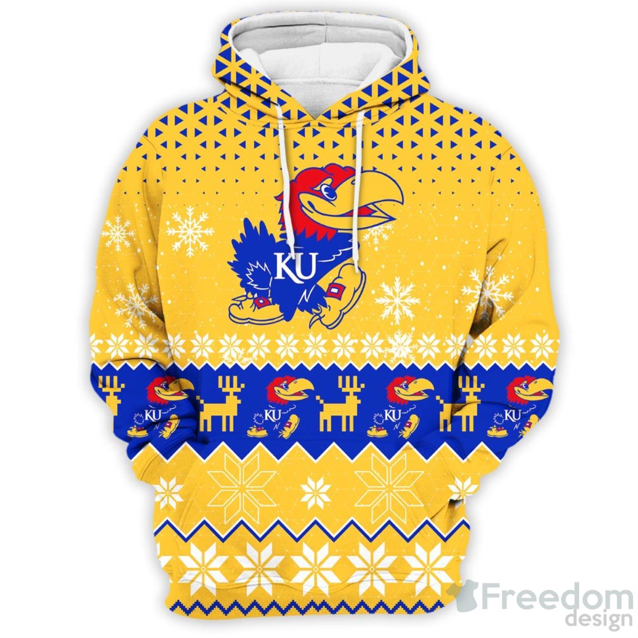 Kansas Jayhawks Sports 3D Pullover Hoodie Product Photo 2