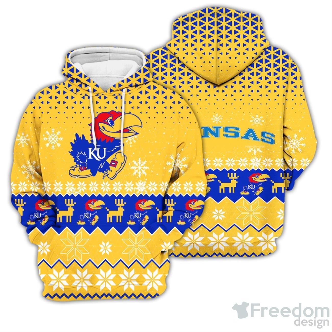 Kansas Jayhawks NCAA T-Shirt Hoodie Sweatshirt All Over Print 3D