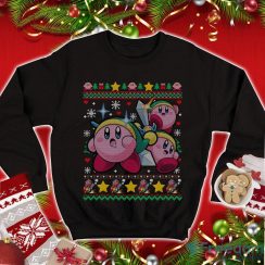 Kirby Kirby Christmas Shirt Game Kirby Shirt Video Game Christmas Sweatshirt Family Christmas Sweatshirt