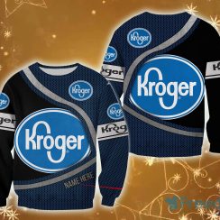 kroger Logo Brands Custom Name Snowflake 3D Sweatshirt For Men And Women Gift Christmas