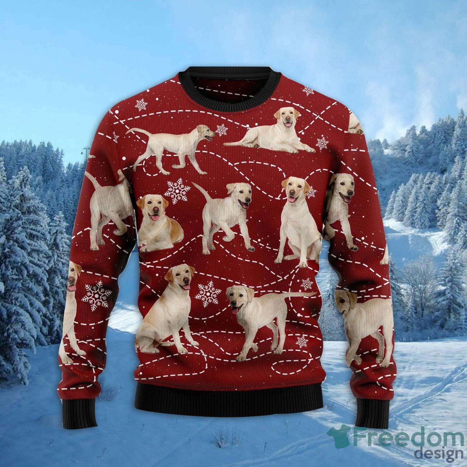 Labrador Retriever All Over Printed 3D Ugly Christmas Sweater Christmas Gift For Men And Women Product Photo 1