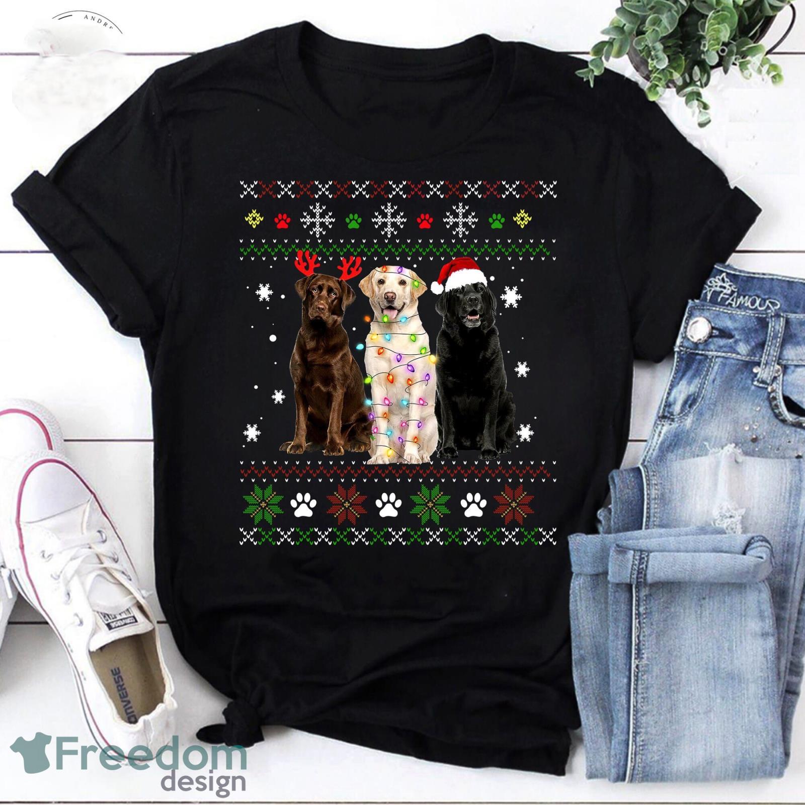 Labrador Retriever Christmas Vintage T-Shirt Labrador Retriever Lover Shirt For Dog Lover Christmas Shirt Product Photo 1