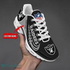 Las Vegas Raiders Custom Name Air Cushion Sport Shoes For Fans Product Photo 1