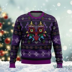 Legend of Zelda Majoras Mask Seamless Pattern Ugly Sweater Christmas Ugly Sweater For Holiday Xmas Family Gift