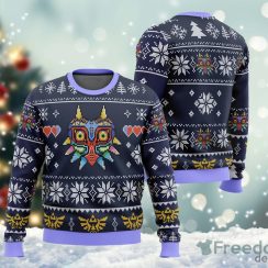 Legend of Zelda Majora’s Mask Ugly Sweater Christmas Ugly Sweater For Holiday Xmas Family Gift