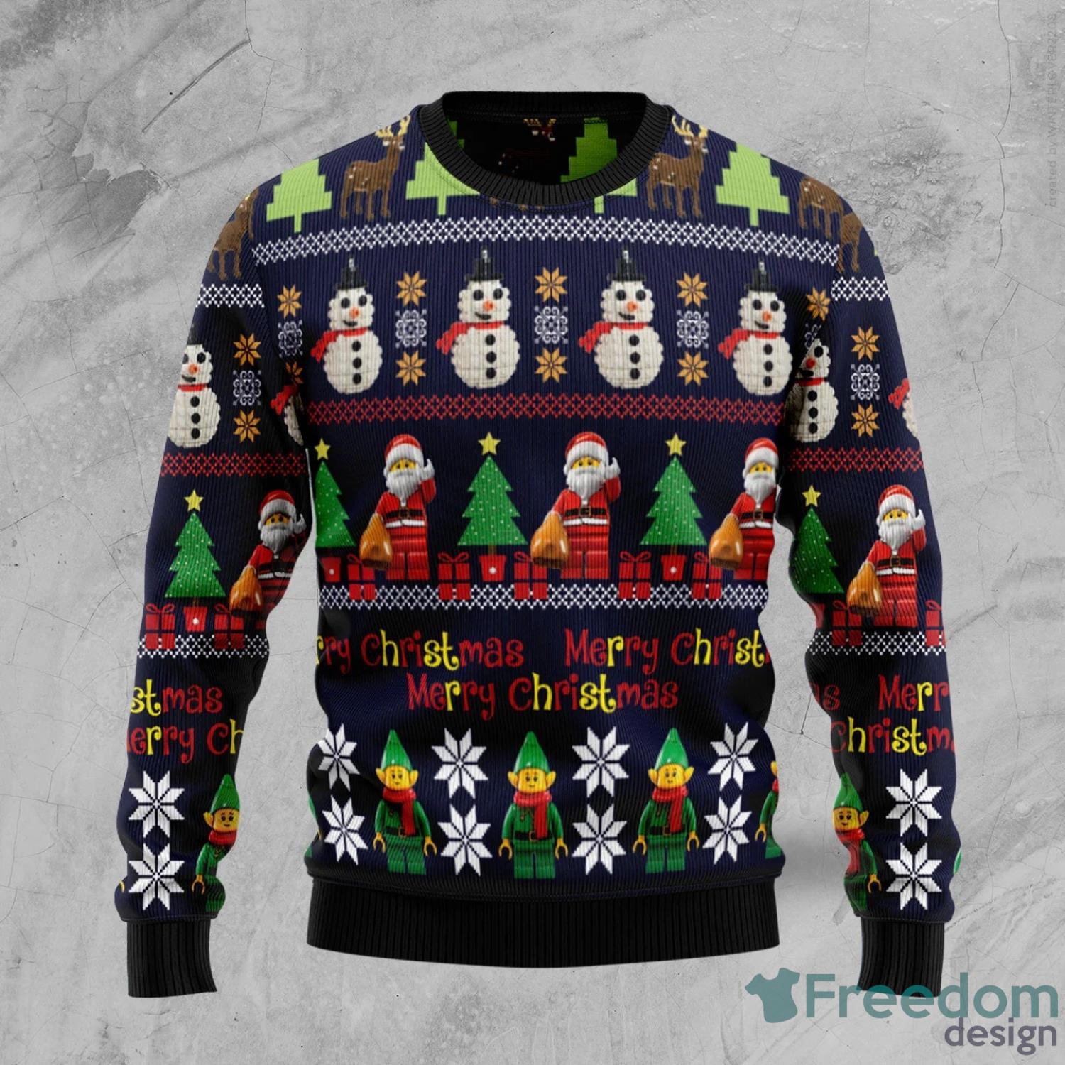 Lego Christmas Awesome All Over Printed 3D Ugly Christmas Sweater Christmas Gift For Men And Women Product Photo 2