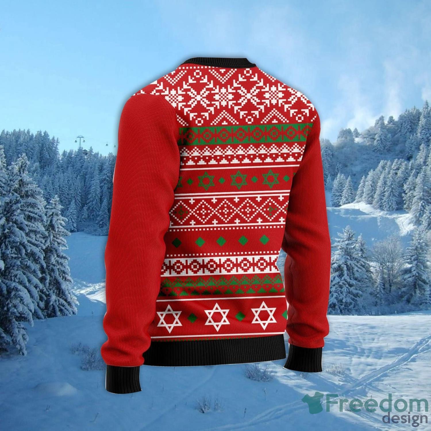 Light My Menorah All Over Printed 3D Ugly Christmas Sweater Christmas Gift For Men And Women Product Photo 2