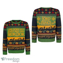 Lord Of The Rings One Does Not Simply Walk Into Mordor Ugly Sweater