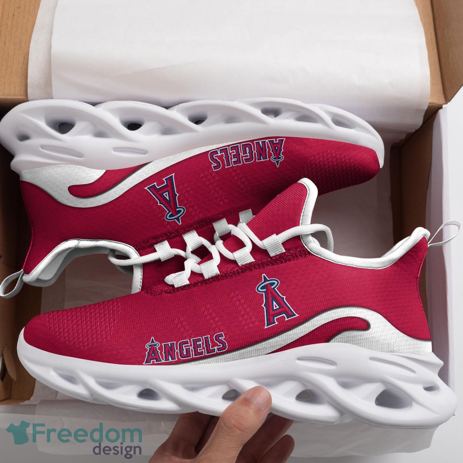 Los Angeles Angels Max Soul Shoes Clunky Sneakers Sport Gift For Men Women Product Photo 1