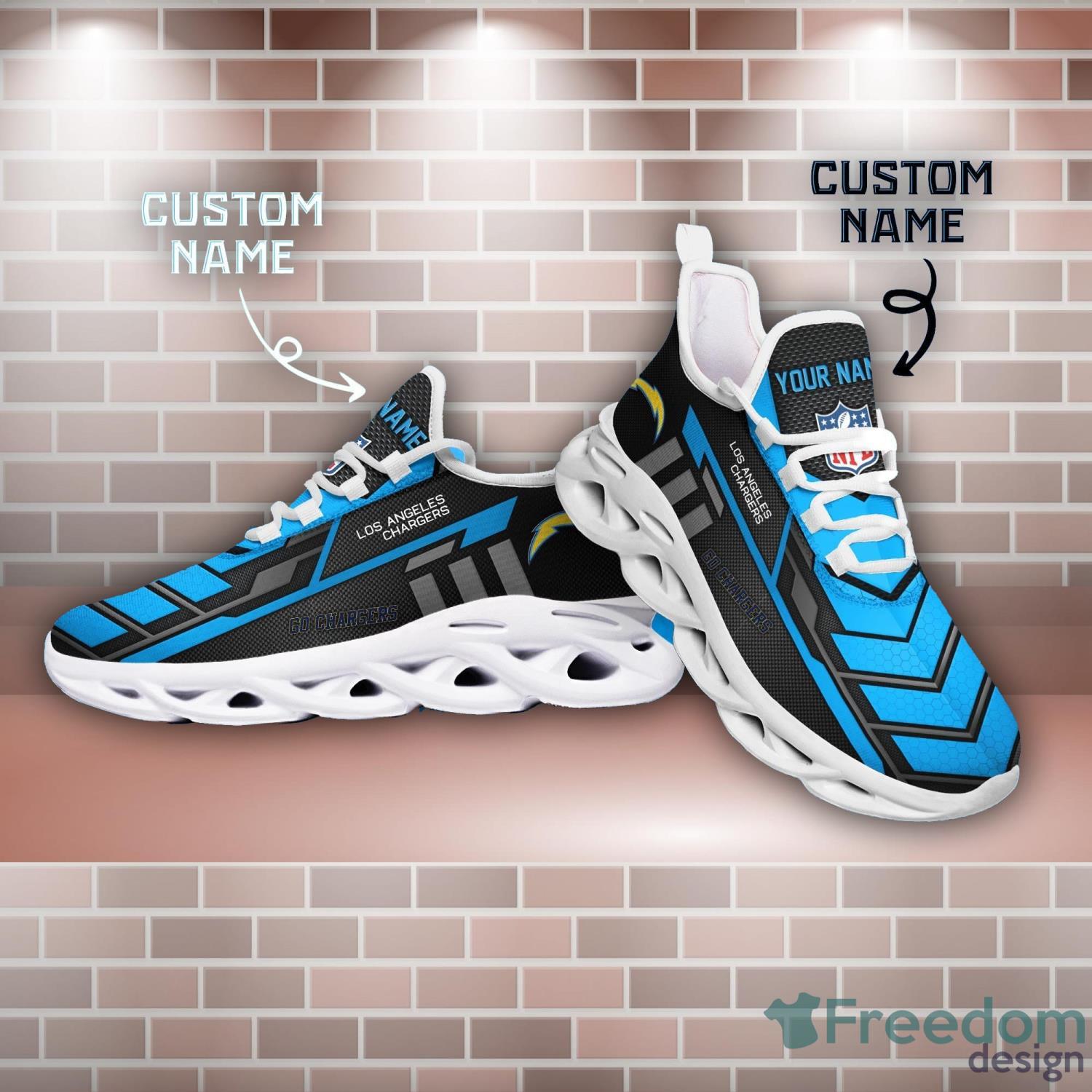 Los Angeles Chargers NFL Ultra Custom Name Max Soul Shoes New Trend Running Sport Sneakers Product Photo 1