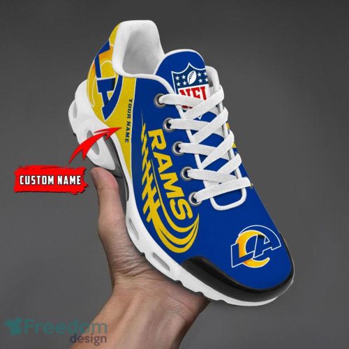 Los Angeles Rams Custom Name Air Cushion Sport Shoes For Fans Product Photo 1