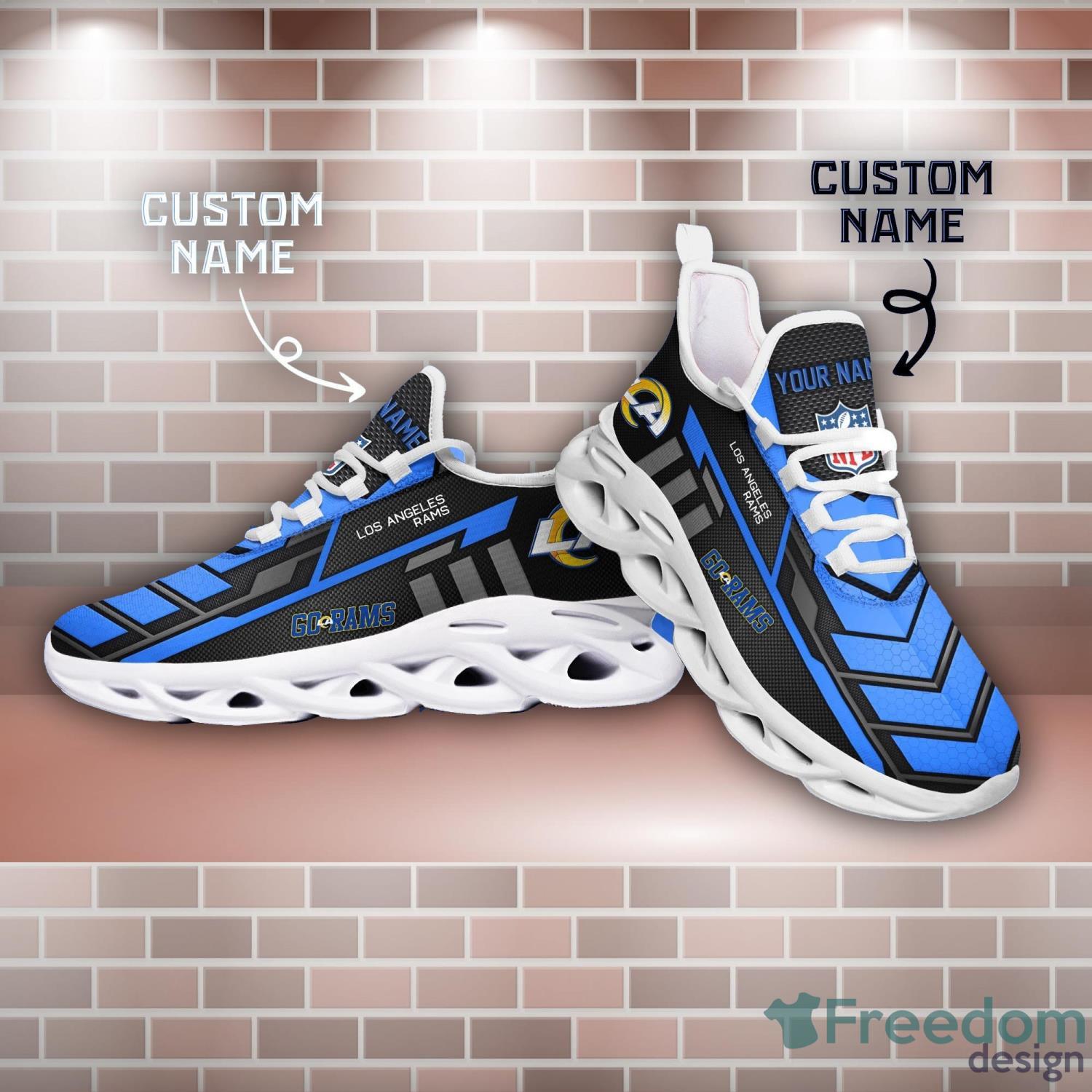 Los Angeles Rams NFL Ultra Custom Name Max Soul Shoes New Trend Running Sport Sneakers Product Photo 1