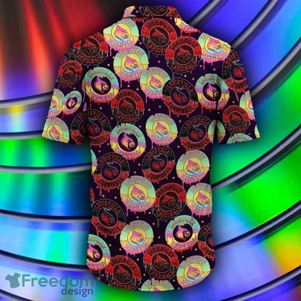 Louisville Cardinals CD Rainbow Pattern Hawaiian Shirt For Fans -  Freedomdesign