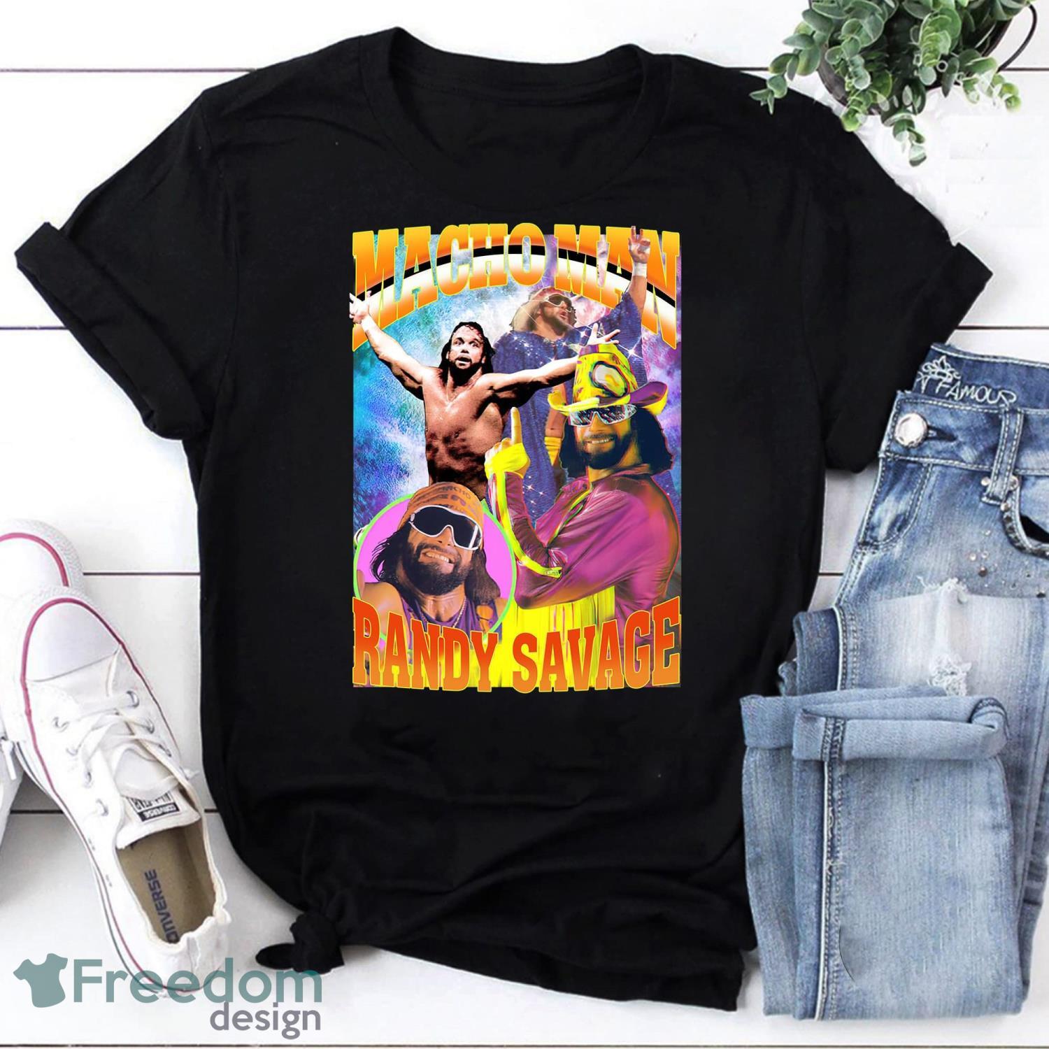 Macho Man Randy Savage Vintage T-Shirt Randy Savage Shirt Macho Man Shirt Product Photo 1