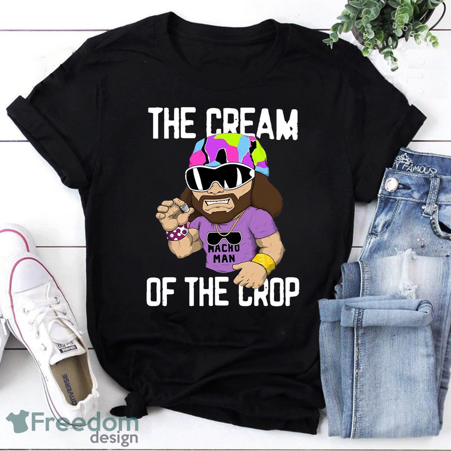 Macho Man Savage The Cream of The Crop Wrestling Funny Vintage T-Shirt Randy Savage Shirt Product Photo 1