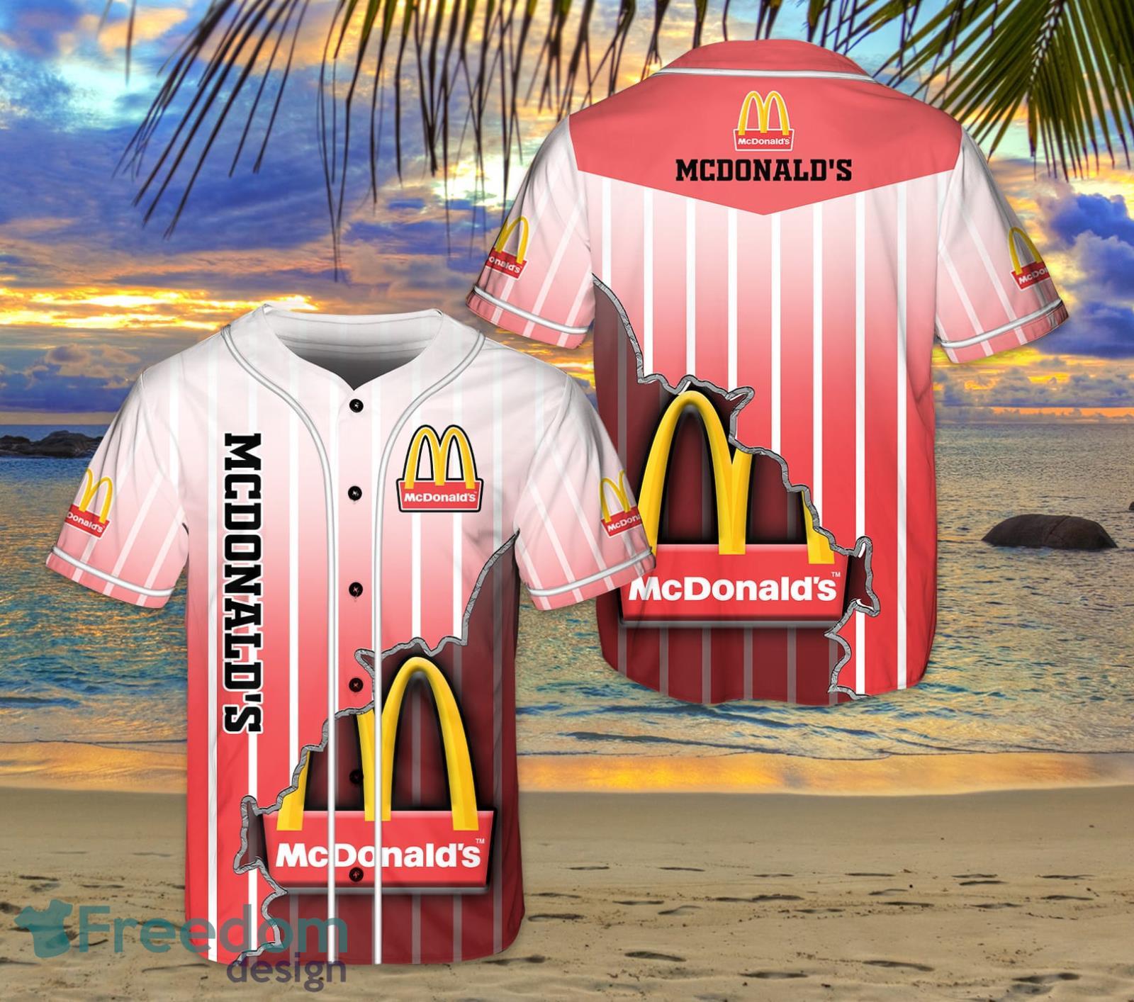 Mcdonald's 3D Baseball Jersey - Bring Your Ideas, Thoughts And Imaginations  Into Reality Today