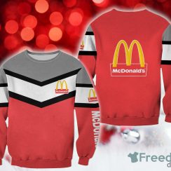 mcdonald’s Celebration Christmas 3D Sweatshirt AOP Gift For Men And Women