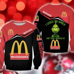 mcdonald’s Grinch Embroider Christmas 3D Sweatshirt AOP Gift For Men And Women