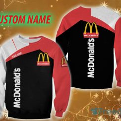 mcdonald’s Logo Brands Custom Name Embroider 3D Sweatshirt For Men And Women Gift Christmas