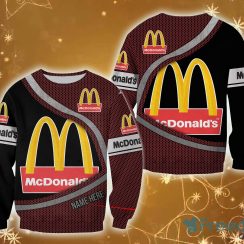 mcdonald’s Logo Brands Custom Name Ensemble 3D Sweatshirt For Men And Women Gift Christmas