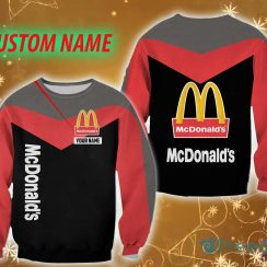 mcdonald’s Logo Brands Custom Name Stitch 3D Sweatshirt For Men And Women Gift Christmas