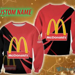 mcdonald’s Logo Brands Custom Name Weave 3D Sweatshirt For Men And Women Gift Christmas