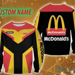 mcdonald’s Logo Brands Custom Name Woven 3D Sweatshirt For Men And Women Gift Christmas