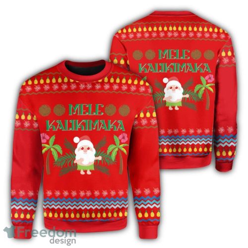 Mele Kalikimaka Ugly Christmas Sweater Christmas Gift Product Photo 1