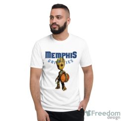 Memphis Grizzlies NBA Basketball Groot Marvel Guardians Of The Galaxy T Shirt - Short Sleeve T-Shirt