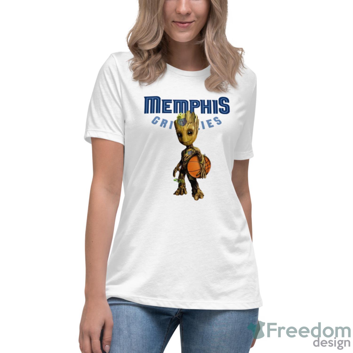 memphis-grizzlies-nba-basketball-groot-marvel-guardians-of-the-galaxy-t-shirt-4.jpeg Memphis Grizzlies NBA Basketball Groot Marvel Guardians Of The Galaxy T Shirt - Women's Relaxed Short Sleeve Jersey Tee