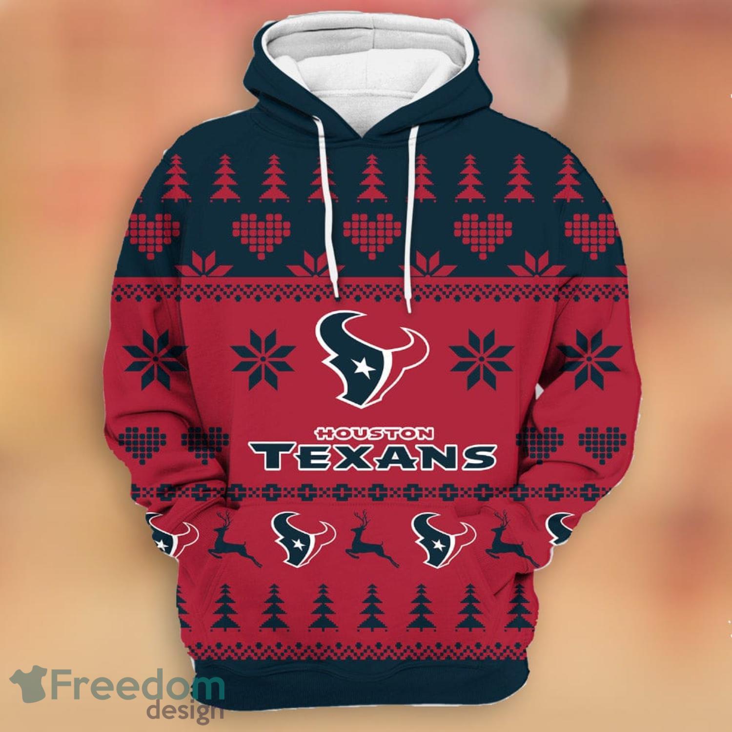 Merry Christmas 2023 Heart Pattern Tennessee Titans New Trends 3D Hoodie  Christmas Gift For Men And Women