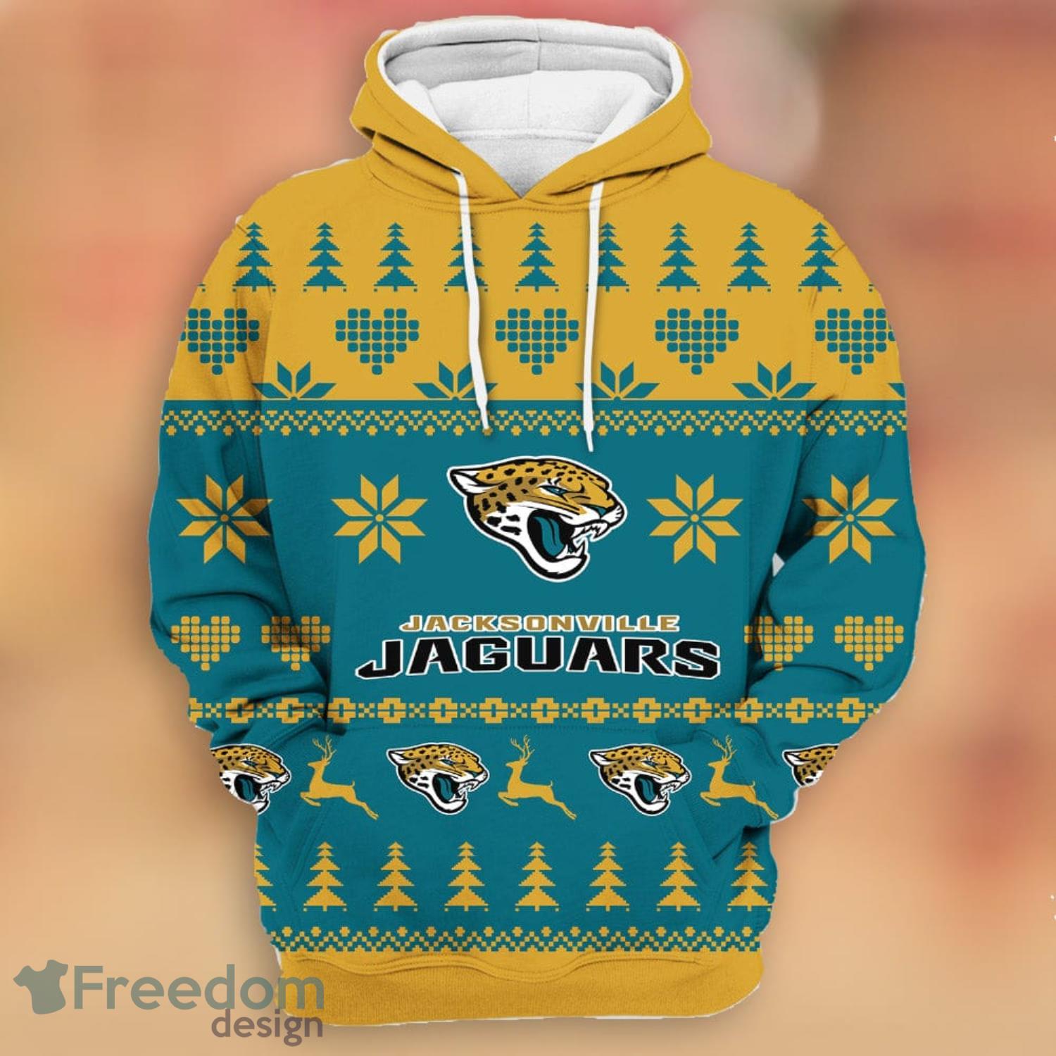 Merry Christmas 2023 Heart Pattern Jacksonville Jaguars New Trends