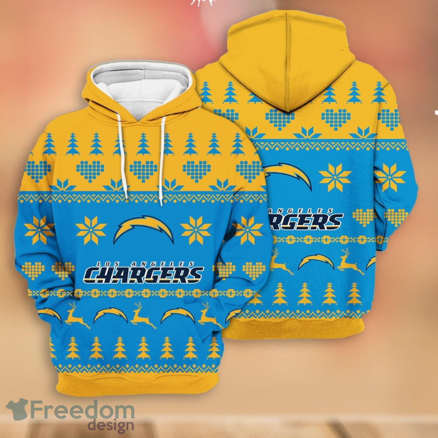 San Diego Chargers NFL Blue Hoodie, Zip Hoodie 3D All Over Print For Fans