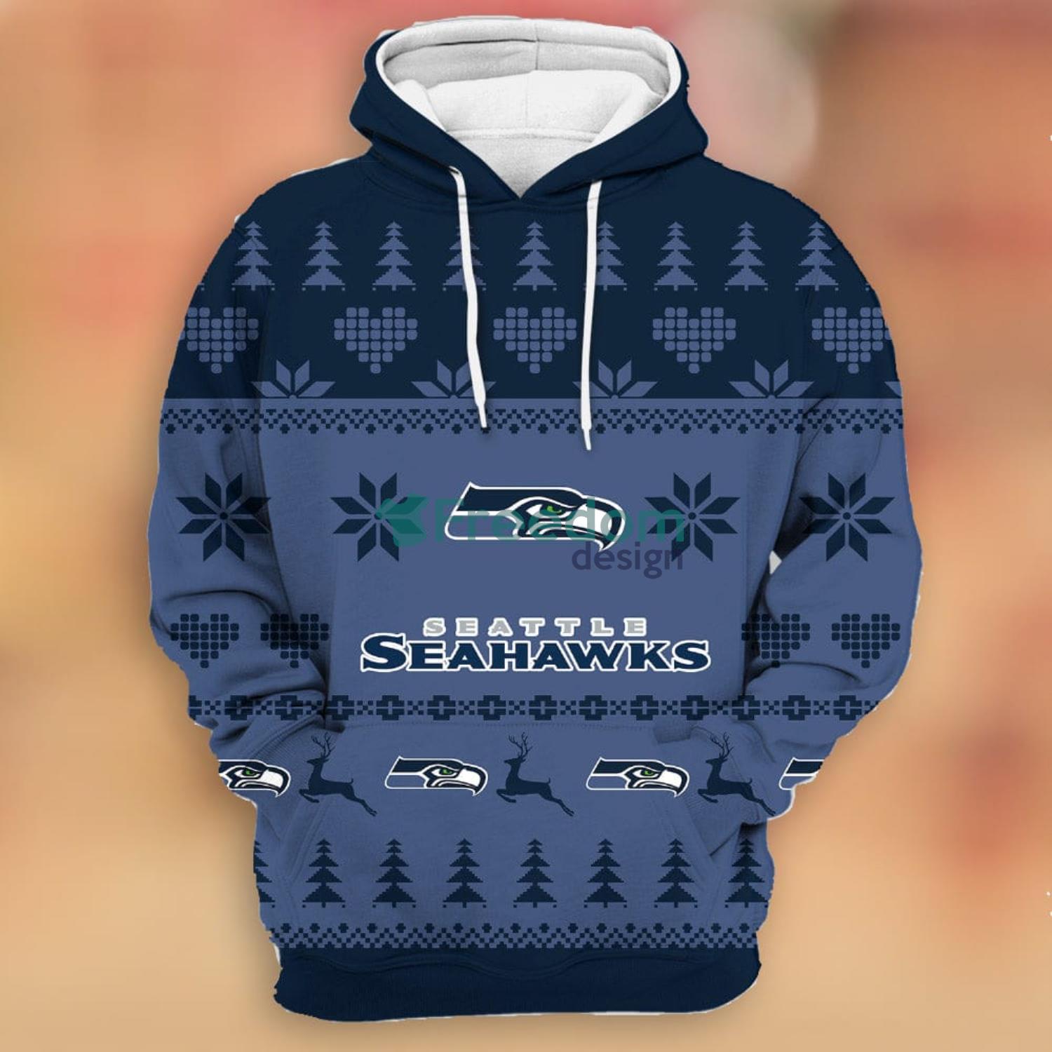 Merry Christmas Season 2023 Seattle Seahawks 3D Hoodie Christmas Gift For  Men And Women