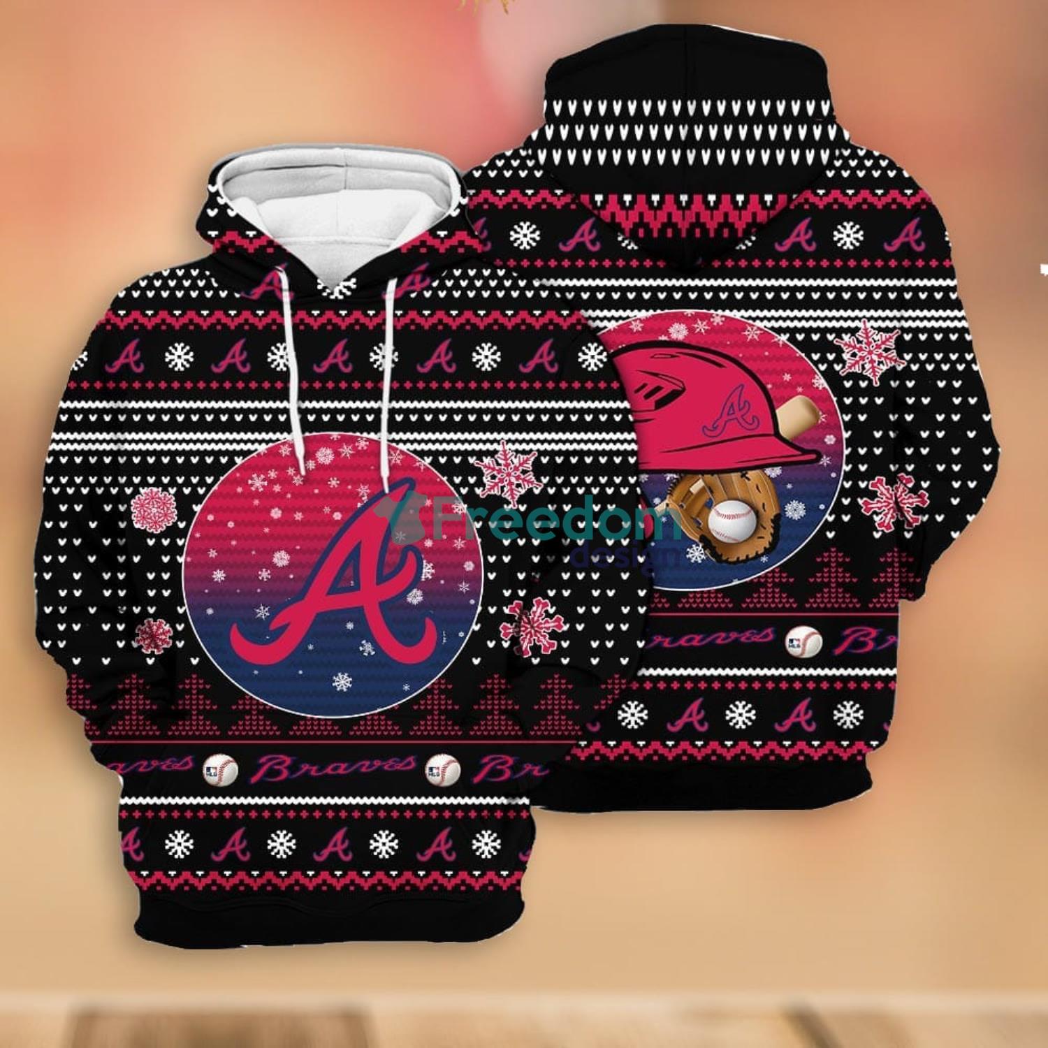 Merry Christmas Season 2023 Atlanta Braves 3D Hoodie Christmas Gift For Men  And Women - Freedomdesign