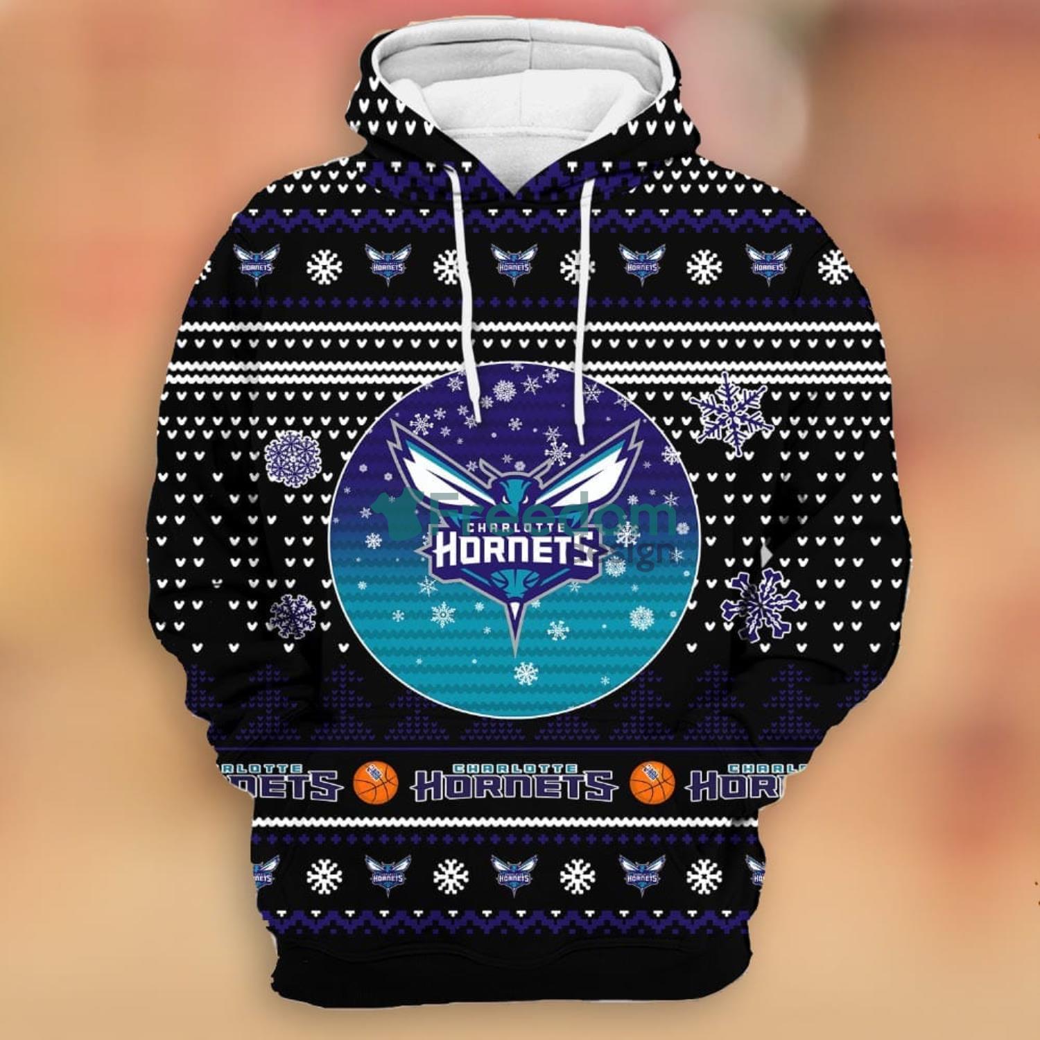 Merry Christmas Season Charlotte Hornets Snoopy 3D Hoodie Cute Christmas  Gift For Men And Women