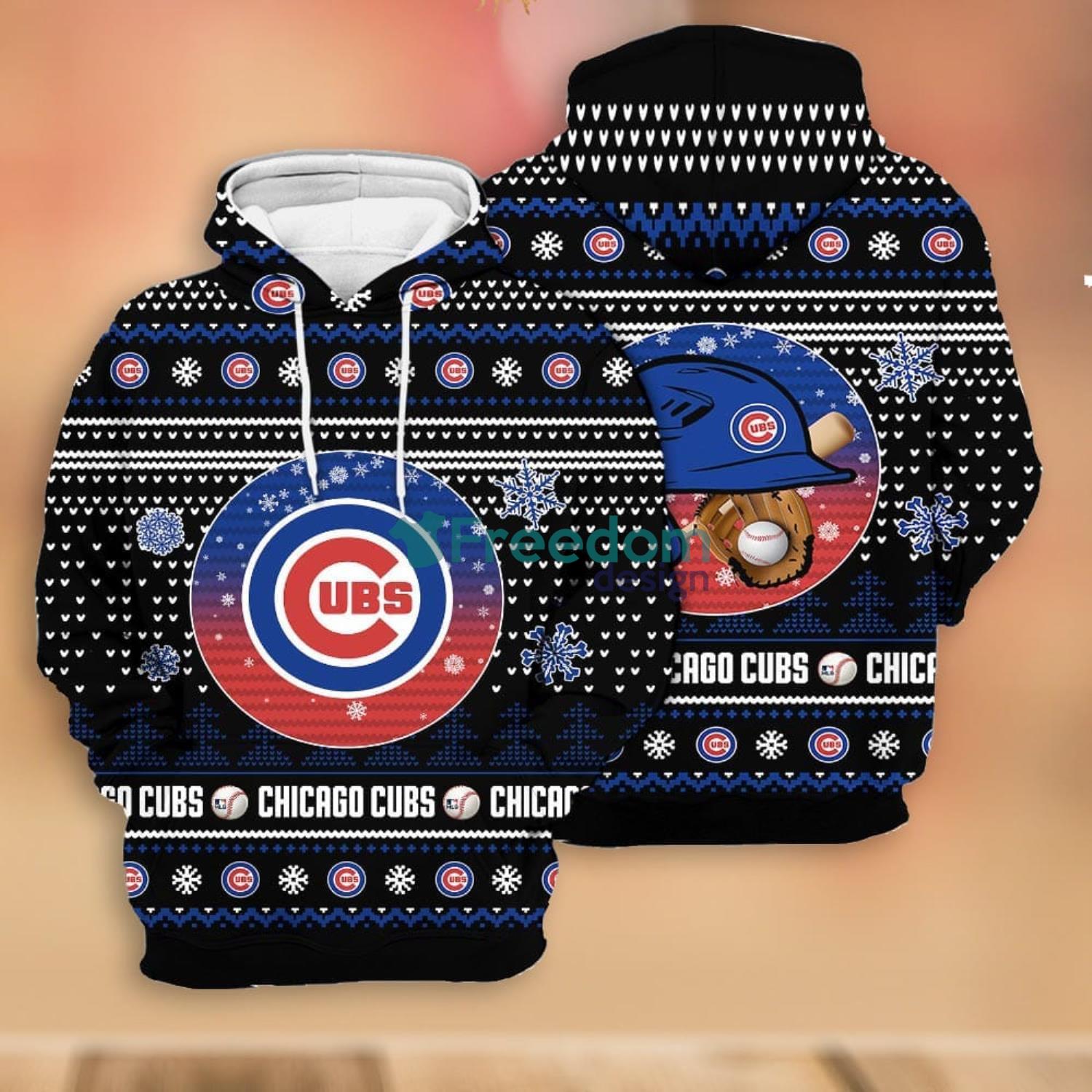 Merry Christmas Season 2023 Chicago Cubs 3D Hoodie Christmas Gift For Men  And Women - Freedomdesign