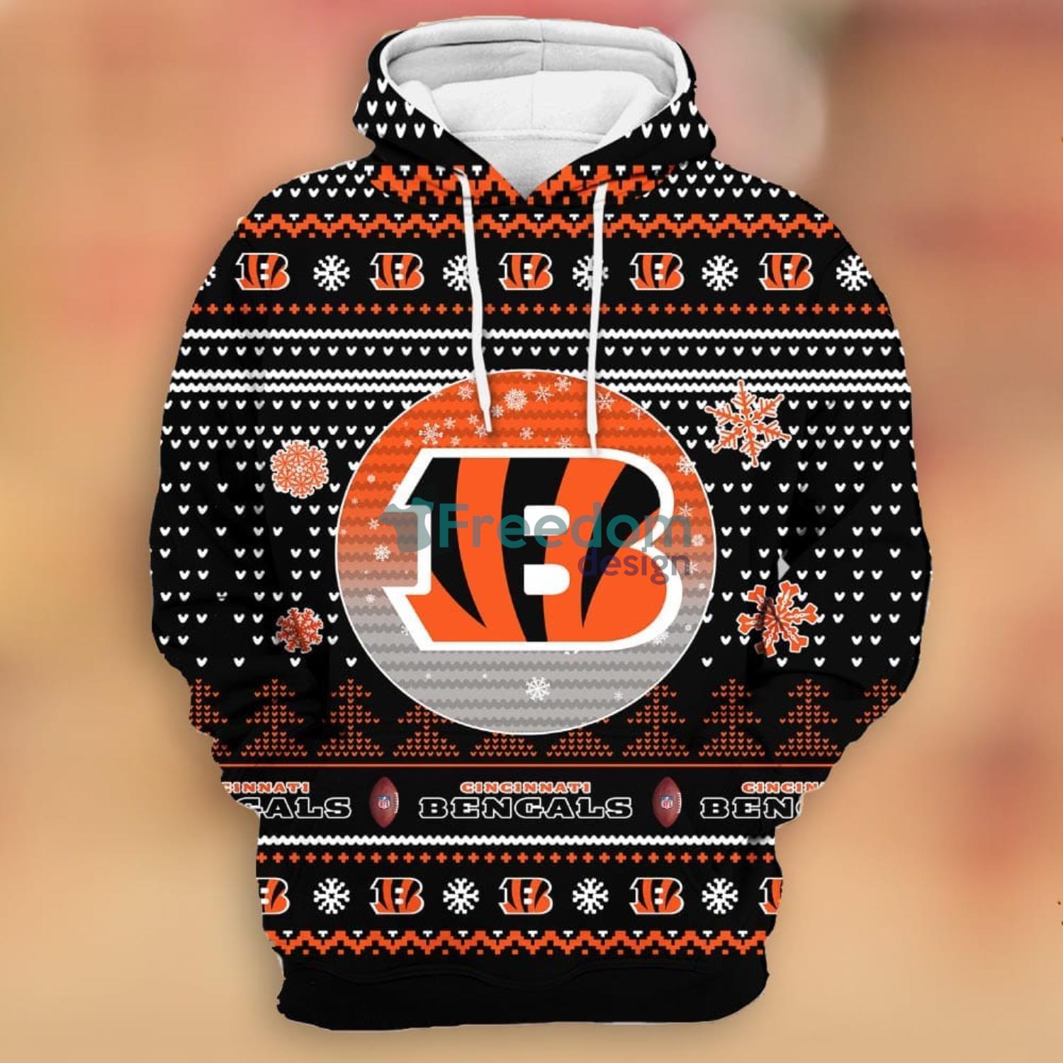 Custom Mens Cincinnati Bengals Hoodie 3D New Autism Bengals Christmas Gifts  - Personalized Gifts: Family, Sports, Occasions, Trending