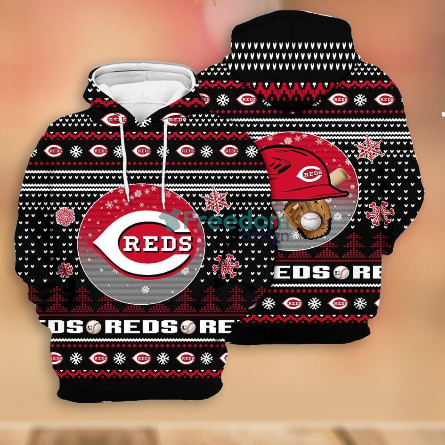 Cincinnati Reds MLB T-Shirt Hoodie Sweatshirt All Over Print 3D