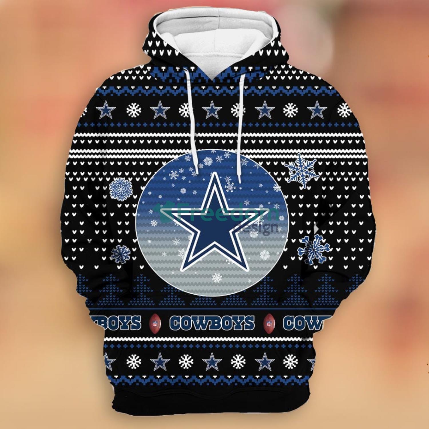 Merry Christmas Season 2023 Dallas Cowboys 3D Hoodie Christmas Gift For Men  And Women